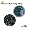 5,5mm H&N Crow Magnum 1,18g 200 kpl - Rasia avoinna - 5,5 mm luodit - 4047058002064 - 7