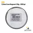 5,5mm H&N Crow Magnum 1,18g 200 kpl - Rasia pohja EAN näkyvissä - 5,5 mm luodit - 4047058002064 - 10