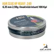 6,35mm H&N Slug HP Heavy 2,98g ilmakiväärinluoti rasia sivusta - 6,35 mm luodit - 4047058022734 - 4