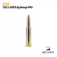 7,62x53R Sako Range 8g FMJ kiväärinpatruuna - 7,62x53R kaliiperi - 6438053186404 - 3