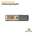 7,65 Browning Sellier& Bellot 4,75g FMJ patruuna 50 kpl - Muut pistoolinpatruunat - 8590690310234 - 8