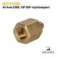 Best Fittings Air Arms S200 1/8" BSP täyttöadapteri - Yleiskuva - Adapterit ja liitäntäsarjat - 03A1MF04 - 1