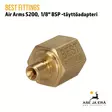 Best Fittings Air Arms S200 1/8" BSP täyttöadapteri - Letkun kiinnityskierre - Adapterit ja liitäntäsarjat - 03A1MF04 - 2