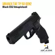 Umarex T4E TP 50 Gen2 Black CO2 ilmapistooli ylä/etuviistosta - T4E Defence kuula-aseet - 4000844868954 - 8