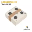 Ilmakivääritaulu 19 5 täplä 14x14 100kpl - Myyntipakkaus yläviistosta - Ilma-asetaulut - 6410362401904 - 6