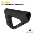 Hera Arms CCS takatukki - Musta, etuviistosta vasemmalta - AR osat - 797035683864 - 3