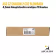 ASG CZ Shadow 2 CO2 Blowback 4,5mm ilmapistoolin varalipas 18 kuulaa - myyntipakkauksen sivu EAN - ASG Lippaat - 5707843081504 - 12