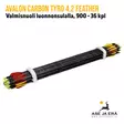 Avalon Carbon Tyro 4.2 Feather 900 nuoli luonnonsulalla, 36 kpl - nuolinippu etuviistosta - Hiilikuitunuolet - 6426004868844 - 24
