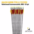 Avalon Carbon Tyro 4.2 Feather 900 nuoli luonnonsulalla, 12 kpl - sulkaosa - Hiilikuitunuolet - 6426004868844 - 26