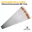Avalon Carbon Tyro 4.2 Feather 900 nuoli luonnonsulalla, 12 kpl - nuolet sivusta - Hiilikuitunuolet - 6426004868844 - 25