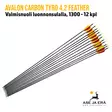 Avalon Carbon Tyro 4.2 Feather 1300 nuoli luonnonsulalla, 12 kpl - nuolet sivusta - Hiilikuitunuolet - 6426004868844 - 43