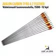 Avalon Carbon Tyro 4.2 Feather 1500 nuoli luonnonsulalla, 12 kpl - nuolet sivusta - Hiilikuitunuolet - 6426004868844 - 49