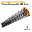 Avalon Carbon Tyro 4.2 Feather 1500 nuoli luonnonsulalla, 36 kpl - nuolet kasassa - Hiilikuitunuolet - 6426004868844 - 47