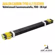 Avalon Carbon Tyro 4.2 Feather 700 nuoli luonnonsulalla, 36 kpl - nuolinippu etuviistosta - Hiilikuitunuolet - 6426004868844 - 12