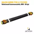 Avalon Carbon Tyro 4.2 Feather 800 nuoli luonnonsulalla, 36 kpl - nuolinippu etuviistosta - Hiilikuitunuolet - 6426004868844 - 18
