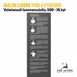 Avalon Carbon Tyro 4.2 Feather 600 nuoli luonnonsulalla, 36 kpl - myyntipakkauksen takakansi turvallisuusohjeet - Hiilikuitunuolet - 6426004868844 - 5
