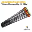 Avalon Carbon Tyro 4.2 Feather 900 nuoli luonnonsulalla, 36 kpl - nuolet kasassa - Hiilikuitunuolet - 6426004868844 - 23