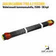 Avalon Carbon Tyro 4.2 Feather 1500 nuoli luonnonsulalla, 36 kpl - nuolinippu etuviistosta - Hiilikuitunuolet - 6426004868844 - 48