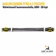 Avalon Carbon Tyro 4.2 Feather 600 nuoli luonnonsulalla, 36 kpl - nippu sivusta - Hiilikuitunuolet - 6426004868844 - 3