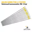 Avalon Carbon Tyro 4.2 Feather 700 nuoli luonnonsulalla, 12 kpl - nuolet sivusta - Hiilikuitunuolet - 6426004868844 - 13