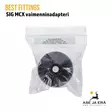 Best Fittings SIG MCX vaimenninadapteri 1/2"x20UNF kierteellä - Myyntipakkaus - Äänenvaimentimet ja suujarrut - 10B3AL04 - 6