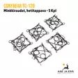 ConyBear TC-120 minkkiraudat hetitappava - viisi rautaa - Hetitappavat raudat - 6430061580274 - 6