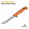 EKA Teurastussetti, oranssi - nylkyveitsi vasemmalta - Avaus- ja nylkyveitset - 7391537730434 - 10