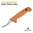 EKA Teurastussetti, oranssi - avausveitsi vasemmalta - Avaus- ja nylkyveitset - 7391537730434 - 14