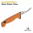 EKA Teurastussetti, oranssi - avausveitsi oikealta - Avaus- ja nylkyveitset - 7391537730434 - 13