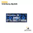 Federal Shorty 12/44,5 28g SLUG Haulikonpatruuna - Täyteiset - 604544651454 - 5