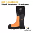 Grub´s Chainamic 5.0 Black/Orange, 8/42 Metsurinsaapas - Sivukuva - Saappaat - 5055931403944 - 13