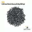 H&N Match Heavy 4,50 mm ilmakiväärin luoti 0,53 g - 4,5 mm ilmakivääriluodit - 4047058019284 - 4