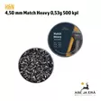 H&N Match Heavy 4,50 mm ilmakiväärin luoti 0,53 g - 4,5 mm ilmakivääriluodit - 4047058019284 - 3