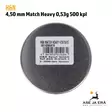 H&N Match Heavy 4,50 mm ilmakiväärin luoti 0,53 g - 4,5 mm ilmakivääriluodit - 4047058019284 - 6
