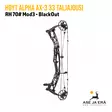 Hoyt Alpha AX-3 33 taljajousi RH 70# Mod3 BlackOut - yleiskuva sivusta - Metsästysjousi - 889374728464 - 31
