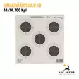 Ilmakivääritaulu 19 5 täplä 14x14 100kpl - Yleiskuva - Ilma-asetaulut - 6410362401904 - 1