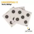 Ilmakivääritaulu 19 5 täplä 14x14 100kpl -  Lajitelma tauluja - Ilma-asetaulut - 6410362401904 - 3