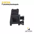 JS-Tactical 1" picatinny korotuspala, 4 uraa - Tukit, kiskot, kahvat ja bipodit - JSRT4 - 4