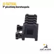 JS-Tactical 1" picatinny korotuspala, 4 uraa - Tukit, kiskot, kahvat ja bipodit - JSRT4 - 8