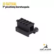 JS-Tactical 1" picatinny korotuspala, 4 uraa - Tukit, kiskot, kahvat ja bipodit - JSRT4 - 3
