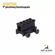 JS-Tactical 1" picatinny korotuspala, 4 uraa - Tukit, kiskot, kahvat ja bipodit - JSRT4 - 5
