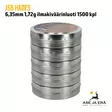 6,35mm JSB Hades 1,72g ilmakiväärinluoti 1500 kpl - viisi rasiaa pinossa - 6,35 mm luodit - 8594180451094 - 10