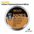 6,35mm JSB Hades 1,72g ilmakiväärinluoti 300 kpl - yleiskuva rasian kannesta - 6,35 mm luodit - 8594180451094 - 1