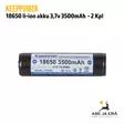 Keeppower Panasonic 18650 li-ion akku 2 kpl - Akut, paristot ja laturit valaisimiin - 6970906550234 - 7