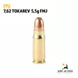 PPU 7,62 Tokarev FMJ 5,5g Pistoolinpatruuna - Muut pistoolinpatruunat - 8605003813194 - 4