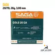 Saga Gold 20/70 28g haulikonpatruuna - 20 kaliiperin patruunat - 8435101625364 - 5