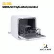 Salora DWR4200 pöytäastianpesukone - luukku avattuna, etuviisto - Muut retkeilytarvikkeet - 8719325154894 - 10
