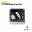 Salora DWR4200 pöytäastianpesukone - avattuna ja täytettynä - Muut retkeilytarvikkeet - 8719325154894 - 12
