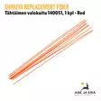 Shibuya Replacement Fiber, tähtäimen valokuitu 140051, 1 kpl Red - kymmenen kappaletta punaisia kuituja - Tähtäimen osat ja tarvikkeet - 8718484318864 - 2