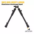 Swiss Arms Alumiininen teleskooppi bipod - Tukit, kiskot, kahvat ja bipodit - 3559966052464 - 8